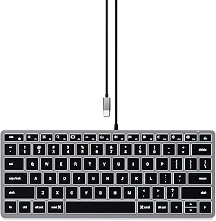 Compare Satechi Slim W1 Wired Backlit Keyboard – Illuminated Keys & Builtin USBC Connection – Compatible with 2020 iMac, 2020 MacBook Pro, 2020 MacBook Air, 2020 iPad ProAir at KSA Price