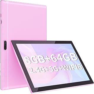 Compare YQSAVIOR Tablets 10 inch Tablet Android 12, 4GB RAM 64GB ROM & 512GB Expand, 2+8MP Dual Camera, WiFi, Bluetooth, 1280x800 IPS Touch Screen Tablet PC, 6000mAh Battery, Google GMS Certified Tablet, Pink at KSA Price