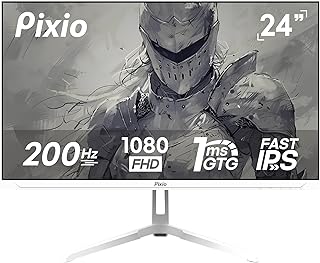 Compare Pixio PX248 Wave White 24 inch 200Hz Refresh Rate FHD 1080p Resolution Fast IPS Panel 1ms GTG Response Time White Gaming Monitor with Adaptive Sync at KSA Price