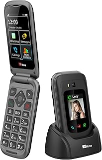 Compare TTfone TT970 Whatsapp 4G Touchscreen Senior Big Button Flip Mobile Phone  Pay As You Go Prepaid  Easy and Simple to Use £0 Credit, EE at KSA Price