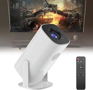 Compare Home 4K Projector, Portable Projector, WiFi 6+1280 * 720P Resolving Power, 180'Flexible Projection, 4k Video DecodingSupports BT5.4, Auto Keystone Correction, Low Noise,White at KSA Price