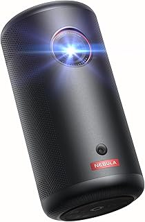 Compare NEBULA Capsule 3 1080p Mini Projector, Smart 200 ANSILumen Portable Projector with Official Google TV, BuiltIn Netflix, Dolby Digital, 120Inch Picture, BuiltIn Battery with 2.5 Hours of Playtime at KSA Price