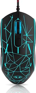 Compare MageGee G6 Wired Gaming Mouse, Ergonomic USB Optical Mouse with 7 Colors Breathing LED Backlit, 6 Adjustable DPI Levels from 600 to 3200 for Laptop PC Computer Games & Work, Black at KSA Price