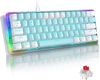 E-YOOSO 60% Mechanical Keyboard, RED Switches…