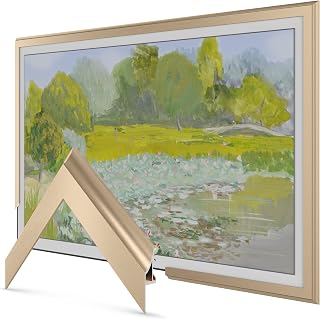 Compare Deco TV Frames Alloy Scoop  Pale Gold Bezel Compatible ONLY with Samsung The Frame TV 3” Color Chip at KSA Price