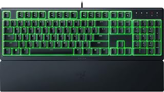 Compare Razer Ornata V3 X Gaming Keyboard: Discreet Keys  Silent Membrane Switches  Splash Resistant  Chroma RGB Lighting  Ergonomic Wrist Rest  Classic Black at KSA Price