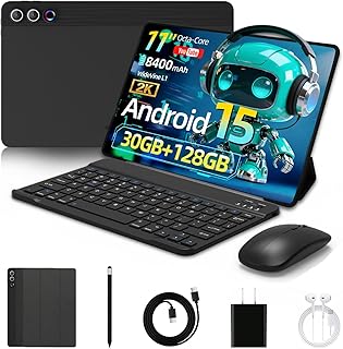 Tablet 11 Inch Android 15 Tablet with 30GB RAM…