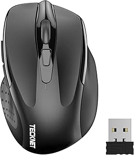 Compare TECKNET Pro Wireless Mouse, 2.4G Ergonomic Optical Mouse, Computer Mouse for Laptop, Windows, Chromebook, 6 Button Mouse, 24Month Battery Life,4000 DPI, 6 Adjustment Levels, 36Month Warranty at KSA Price