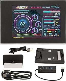 Computer Temp Monitor, 3.5 inch IPS USB Mini…
