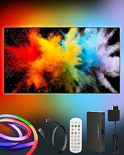 TOLOYE TV LED Backlight with HDMI Sync Box…