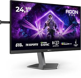 Compare AOC AGON AG246FK6 24 Inch FHD Gaming Monitor, 610Hz, TN eSports, 0.5ms GtG, Adaptive Sync, HDR400, Height Adjustment, GSync Comp., 1920x1080,HDMI 2x 2.1,DP 1x 1.4 USB Hub BlackGrey at KSA Price