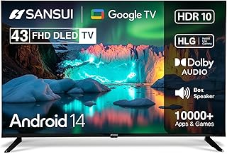 Compare SANSUI 109cm 43inch Full HD Smart Google 5.0Android 14 with Dolby Audio, BOE Panel, Filmmaker Mode, HDR10, Google Assistant,A+ Grade Panel, LED TV JSW43FHG5 at KSA Price