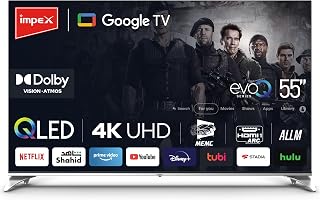 Impex 55 Inch QLED Google TV, 4K Ultra HD…