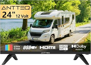 Antteq 24 inch 12 Volt HD TV, Bezel-less…