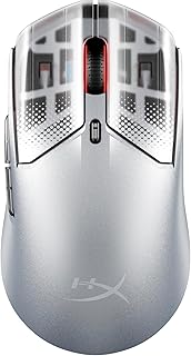 Compare HyperX Pulsefire Haste 2 S – Wireless Gaming Mouse for PC – 64g, Magnesium Alloy Shell, Rechargeable liion Battery, 26K Sensor, Dual Wireless, Glass Skates, Silver at KSA Price