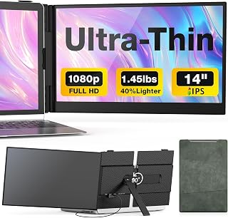 Laptop Screen Extender, 14-Inch Ultra-Thin & Lightweight,…