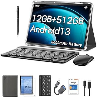 Crelander 10.1 inch Android 13 Tablet with 4G…