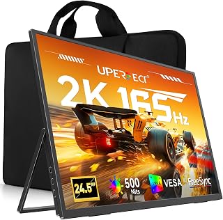 Compare UPERFECT 24.5" 2K 165Hz Portable Monitor, 500 Nits Gaming Display at KSA Price