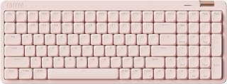 Compare Flow Lite 100 Keys Low Profile Mechanical Keyboard, Swappable Rechargeable Wireless Keyboard with 2.4G Receiver, Bluetooth and Wired Connection for Windows, MacSpecter Linear Switches Flamingo at KSA Price
