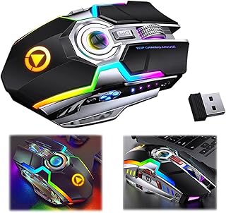 Mizznee Wireless Bluetooth Mouse 2.4G Dual Mode (Bluetooth…
