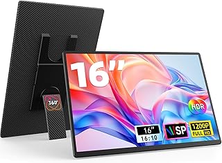 16" Portable Monitor for Laptop - 1200P…
