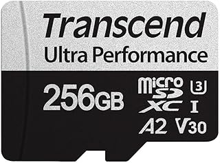 Transcend 256GB A2 V30 microSDXC Micro SD…