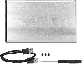Compare External Hard Drive Enclosure for 2.5inch SATA Hard Drives and SSD Solidity State Drives, 2TB USB3.0 to SATA HDD Enclosure Hard Drive CaseSilver at KSA Price