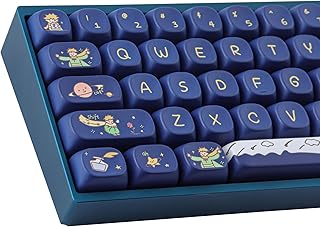 Compare PBT Keycaps 148 Keys Custom Little Prince Keycap Set Cute MOA Profile Keycaps DyeSublimation for Cherry Gateron MX Swithes 60% Mechanical Keyboards at KSA Price