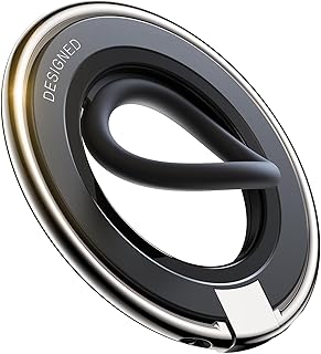 Compare Durable Silicone Ring Magsafe Phone Grip Holder Kickstand, Magnetic Phone Ring Holder Stand, Compatible with Wireless Charging for iPhone 15 14 13 12ProMaxPlus and Other All SmartphonesBlack at KSA Price
