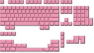 Compare Ranked Blank Keycaps Set | 1.4 mm Thick PBT | Cherry Profile for Mechanical Keyboard Prism Pink, 139 Keys at KSA Price