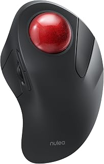 Nulea Wireless Trackball Mouse, Ergonomic & Rechargeable,…