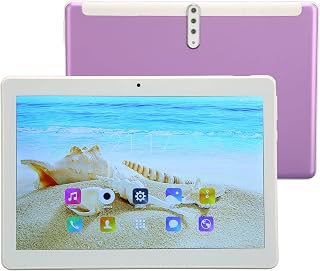 Compare HD Tablet, 10.1in 1960x1080 IPS Display Tablet 4GB 64GB 2.4G 5G Dual Band WiFi Bluetooth 5.0 Double Anti Light Front 500W Rear 1300W Calling Tablet 100 to 240V PurpleBritish plugs at KSA Price