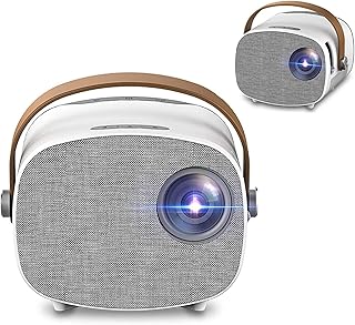 Compare Mini Portable Projector, Le'd Projector HD 1080P Resolution Projector Home Theater WiFi Multiscreen Me'dia Player Kids Gift, Compatible with PhoneLaptopHDMIAVUSB,Basic DearYou at KSA Price