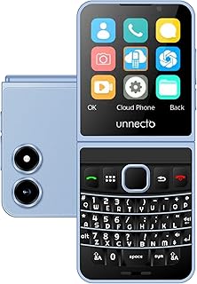 Compare Snap | Dual SIM | 4GLTE | Unlocked | QWERTY Keyboard | Flip Phone | Cloud OS | Sky Blue at KSA Price