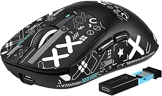 Compare ATTACK SHARK X3PRO 4K8K Lightweight Wireless Gaming Mouse with TriModeWired2.4GHzBT,PAW3395 Optical Sensor,26K DPI,Kailh GM8.0 Switch,Long Battery,7 Buttons for PCLaptopWinMacBlack+Sticker at KSA Price