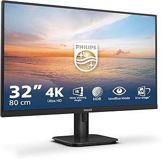 Compare PHILIPS 32E1N1800LA  32 inch Ultra HD monitor, Adaptive Sync, HDR10, speakers 3840x2160, 60 Hz, DisplayPort, HDMI black at KSA Price