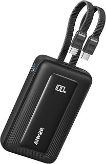 Anker Zolo Power Bank, Built-in Dual USB-C Cables,…