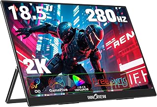 Compare InnoView 18 Inch 260Hz Portable Gaming Monitor,2K QHD 100�IP3 Portable Monitor Gameplus HDR FreeSync Laptop Monitors,Portable Screen for PC Phone Game Console at KSA Price