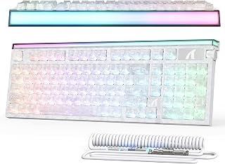 Compare ATTACK SHARK R98HE Wired RT 8K Mechanical RGB Gaming KeyboardIce White at KSA Price