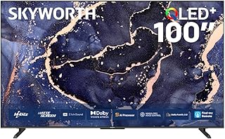 SKYWORTH 100-Inch QLED+ Smart TV, 4K UHD, 144Hz…