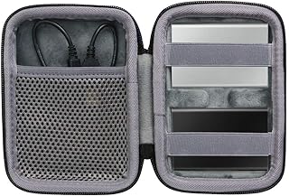 Compare co2crea Hard Travel Case Replacement for Samsung T7 Touch Portable SSD 500GB 1TB 2TB External Solid State Drives Black case + Inside Grey + 2 in 1 at KSA Price