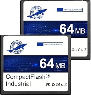 Compare Dogfish Compact Flash Card, 64 MB, 2 Pack, HighPerformance Industrial CF Memory Card with SLC NAND Flash for Industrial Computers, CNC Machines, Old Cameras at KSA Price
