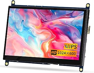 7 Inch Raspberry Pi Display, HD IPS 1024x600…