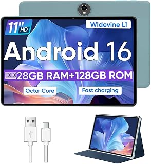 11 Inch Android 16 Tablet, Octa Core, 28GB RAM…