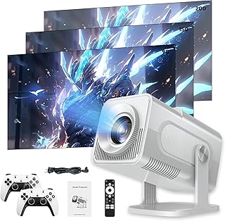 HCS350 Pro Projector and game,Retro 4K Smart…