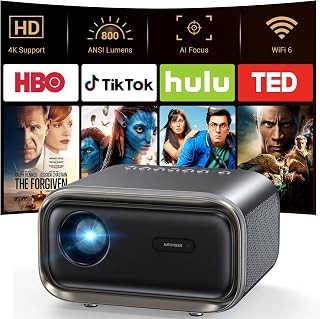 Projector with WiFi and Bluetooth: [Auto Focus/Keystone]…