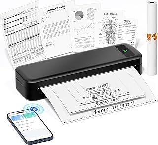 Portable Thermal Printer A4 Inkless Wireless Bluetooth…