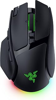 Compare Razer Basilisk V4 Pro Wireless Gaming Mouse, 200 Hr Battery Life, Black at KSA Price