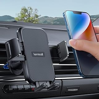 Compare Lamicall Wider Clamp & Metal Hook Car Phone Holder Vent Thick Cases Friendly Phone Holders for Your Car Mount Automobile Hands Free Cradle Air Vent for iPhone 17 16 15 14 13 Pro Max Smartphone at KSA Price