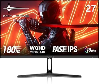 Minifire 27 Inch WQHD 2K Gaming Monitor, 180Hz…